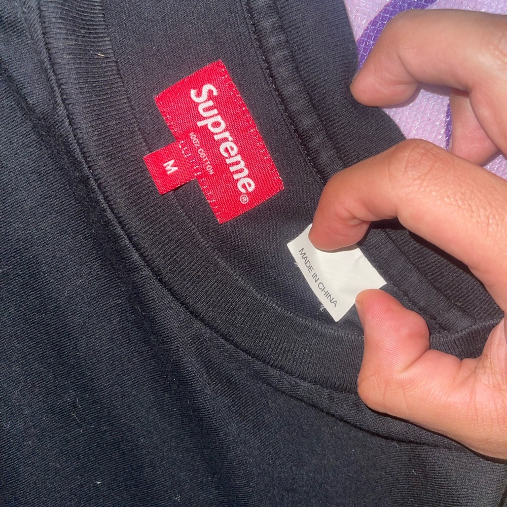 Supreme black crewneck